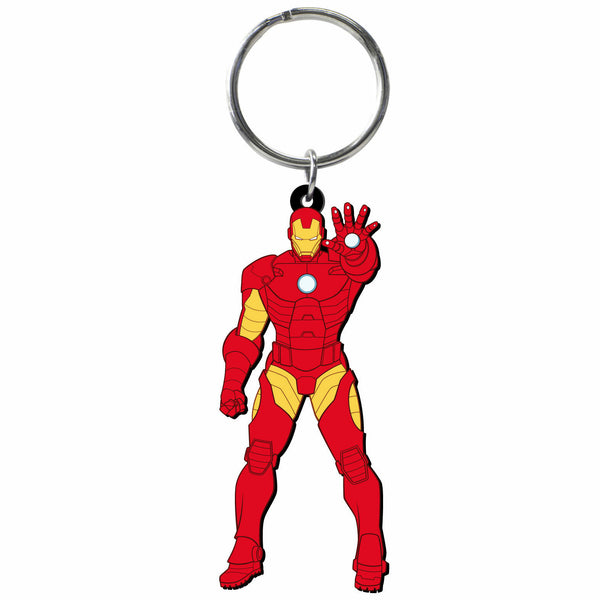 Marvel Iron Man Laser Cut Rubber Keychain