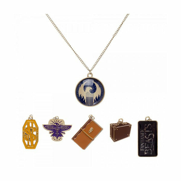 Fantastic Beasts and Where to Find Them Multi Charm Pendant Necklace