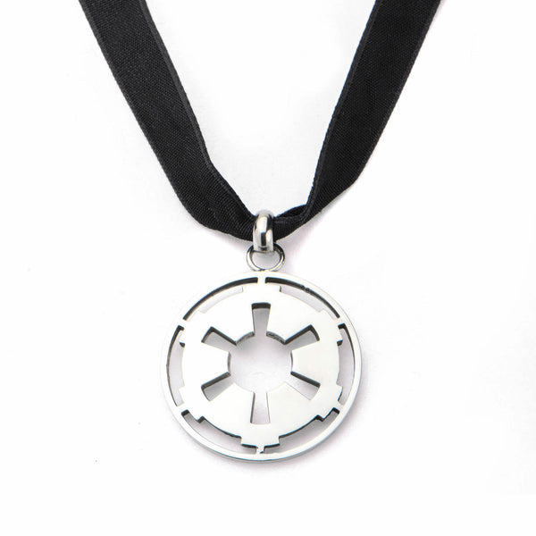 Star Wars Galactic Empire Cutout Symbol Pendant Velvet Choker Necklace