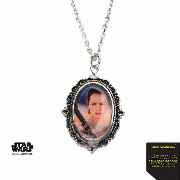 Star Wars VII: The Force Awakens Ray Cameo Stainless Steel Womens Necklace