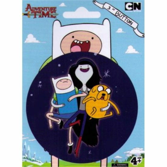 Adventure Time Marceline, with Jake & Finn 3" Button