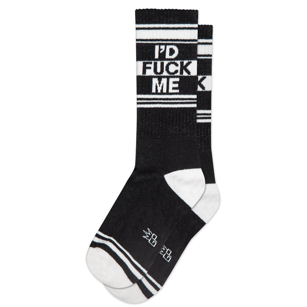 I'd Fuck Me - Black Crew Socks