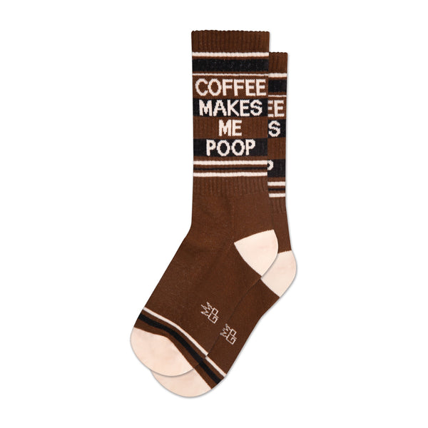 Coffee Makes Me Poop Gym Socks