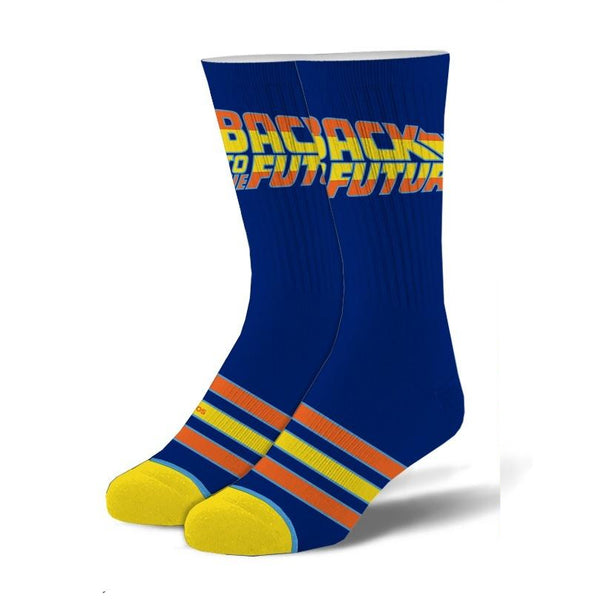 Back To The Future Stripes Mens Crew Socks
