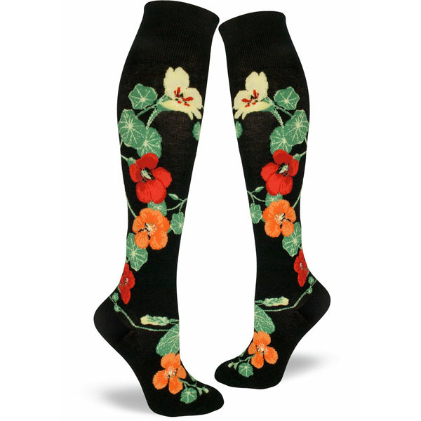 Nasturtiums Women's Knee High Socks