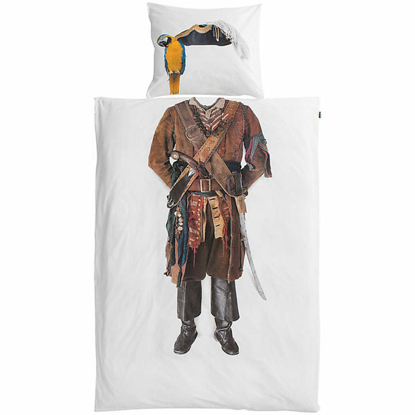 Snurk Pirate Twin Duvet Cover and Pillowcase