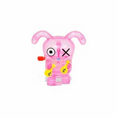 Uglydoll Clear Pink Ox Walking Spinning Wind Up Toy
