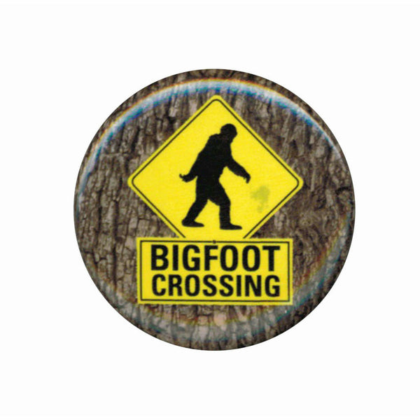 Bigfoot Crossing 1.25 Inch Button