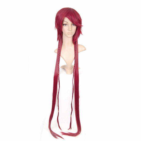 Red Long Length Anime Cosplay Costume Wig