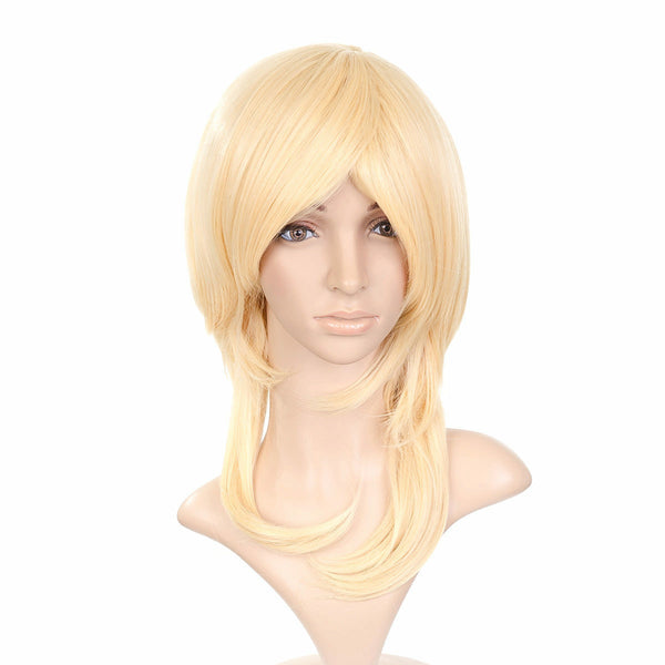 Blonde Mid Length Anime Cosplay Costume Wig