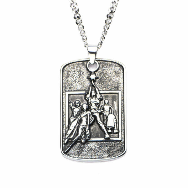 Star Wars Poster Relief Dog Tag Pendant Necklace