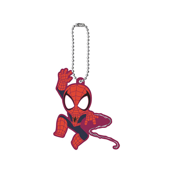 Marvel Capsule Rubber Mascot Spider-Man Trading Strap Keychain