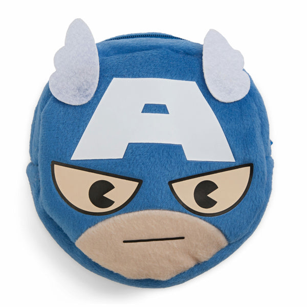 Marvel Kawaii Art Collection Captain America Face Pocket Pouch Bag