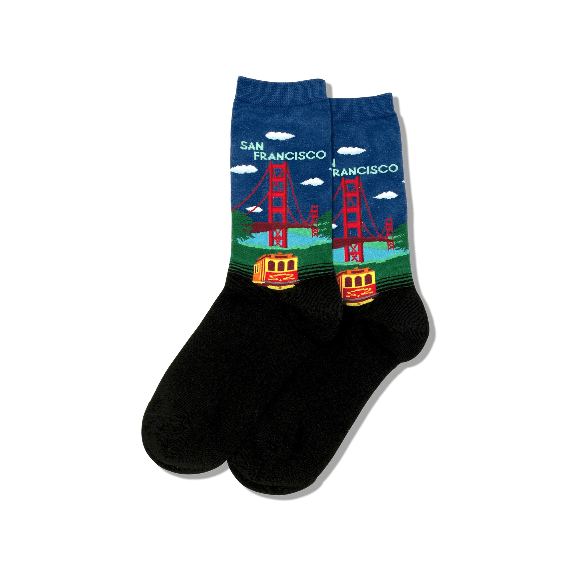 Golden Gate Bridge Women's Dark Blue Crew Socks