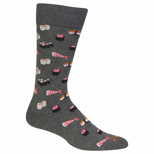 Hot Sox Sushi Charcoal Crew Socks