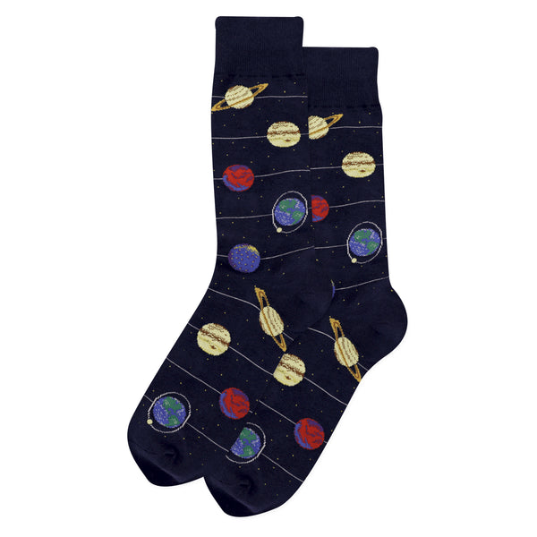 Solar System Navy Crew Socks