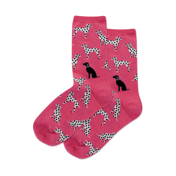 Dalmatians Women's Magenta Crew Socks