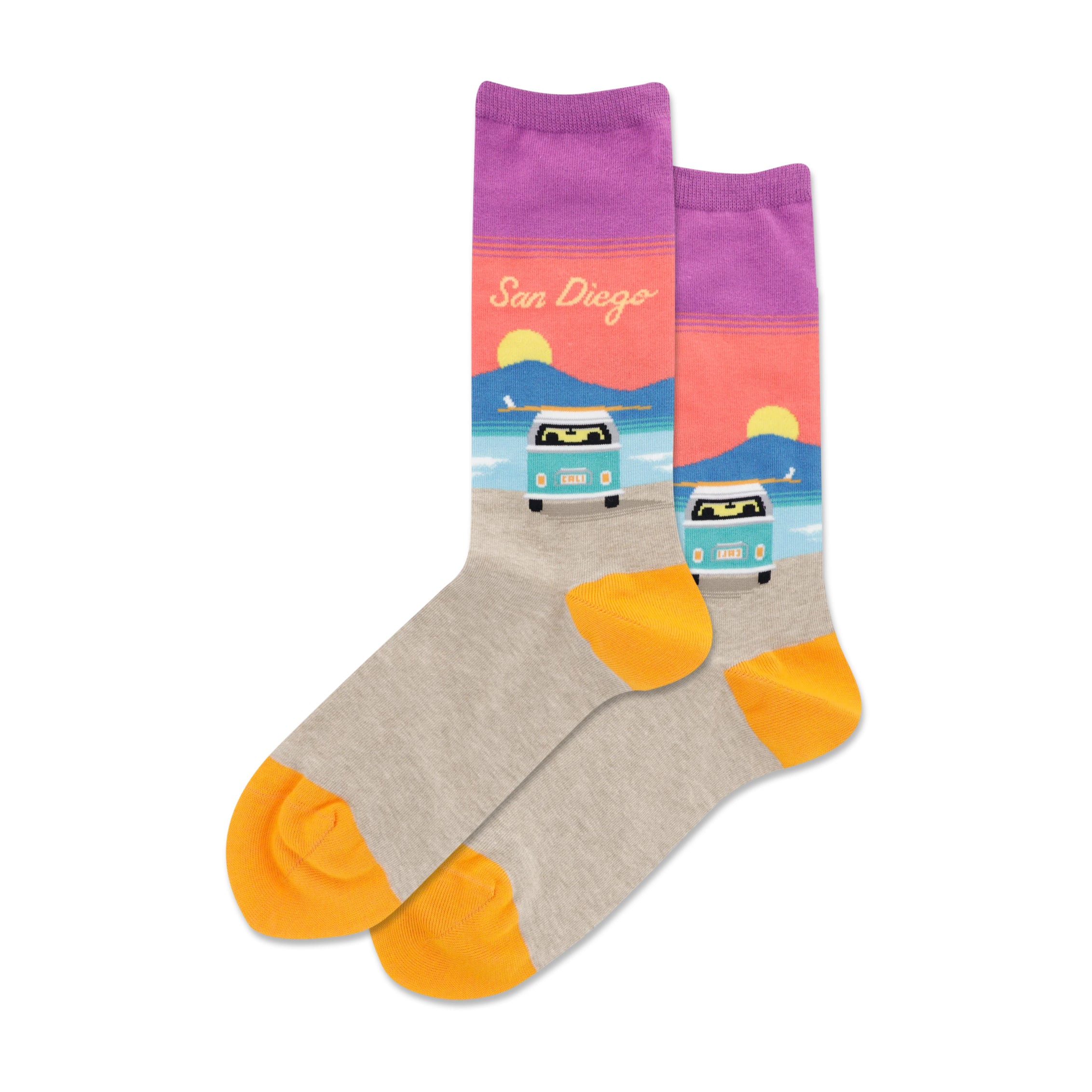 San Diego Women's Purple Crew Socks