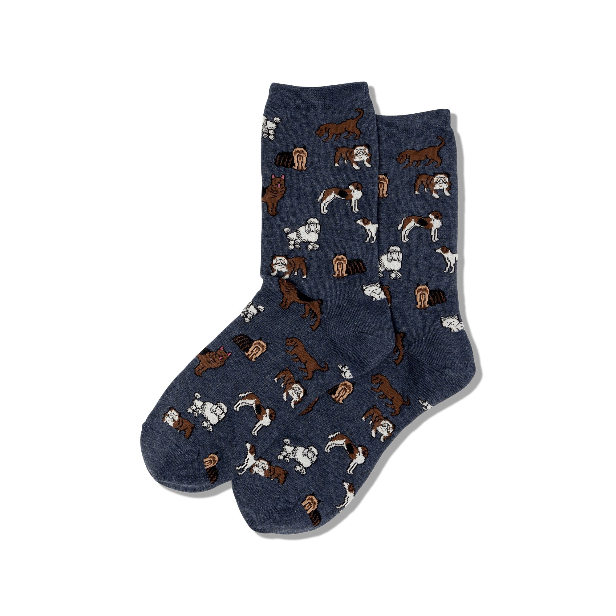 Classic Dogs Women's Denim Crew Socks