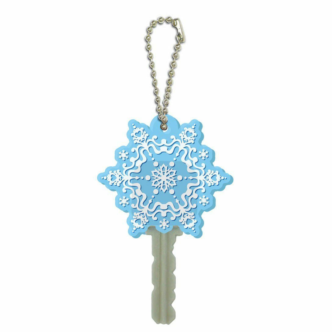 Disney Frozen Snowflake PVC Keycap Keychain