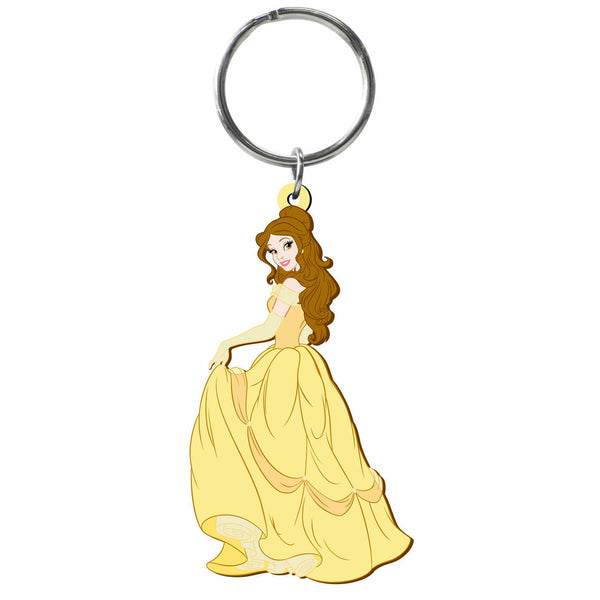 Disney Beauty and the Beast Belle Laser Cut Rubber Keychain