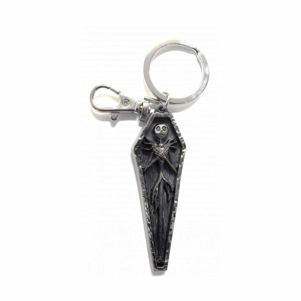 The Nightmare Before Christmas Jack in Coffin Pewter Keychain