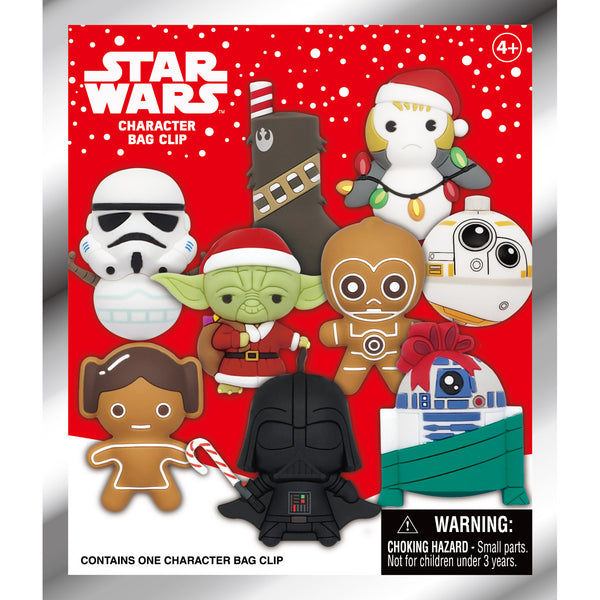 Star Wars Christmas 3D Foam Bag Clip (1 Random)