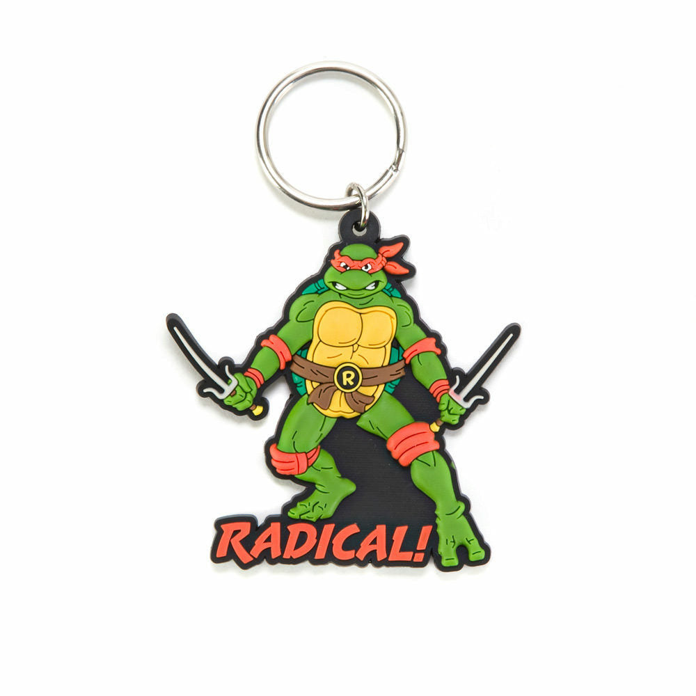 Teenage Mutant Ninja Turtles Raphael Laser Cut Rubber Keychain
