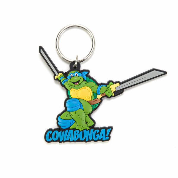 Teenage Mutant Ninja Turtles Leonardo Laser Cut Rubber Keychain