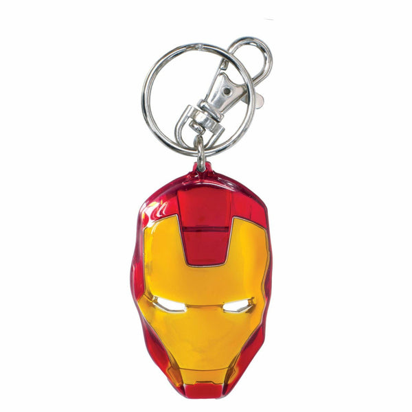 Marvel Iron Man Head Color Pewter Keychain