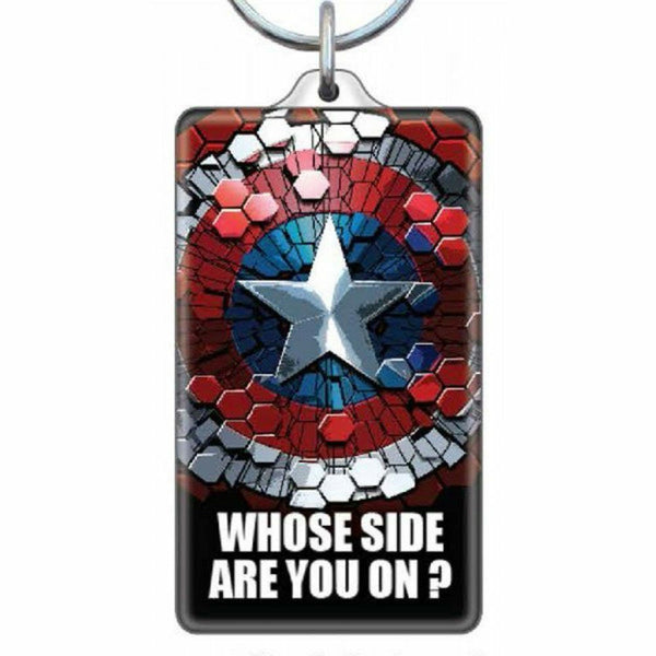Marvel Captain America Civil War Who Side Are You On Lucite Keychain
