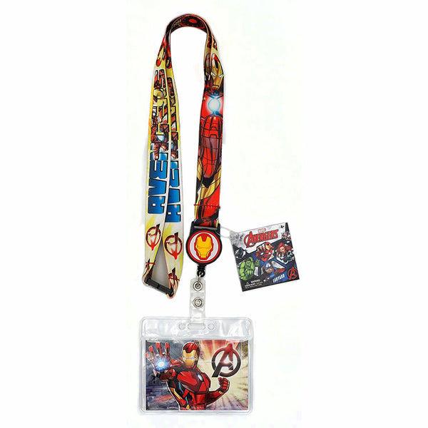 Marvel Avengers Iron Man Lanyard with Retractable Card Holder