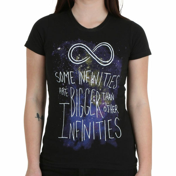 The Fault In Our Stars Some Infinities Juniors Black T-Shirt