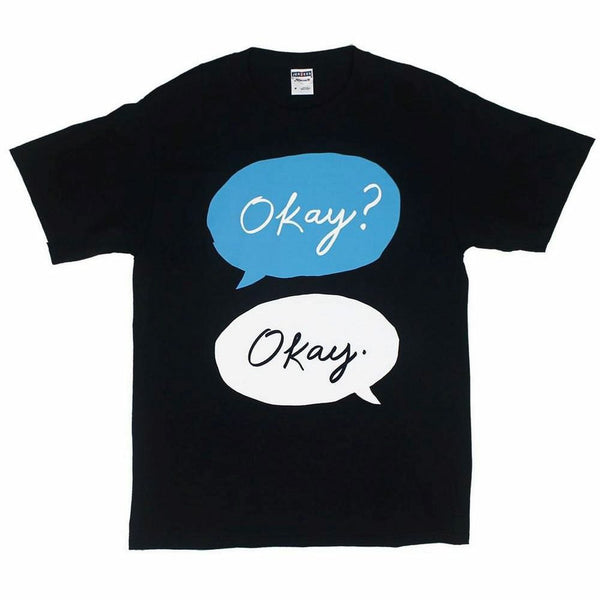 The Fault In Our Stars Okay Okay Text Mens Black T-Shirt