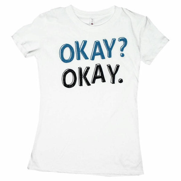 The Fault In Our Stars Okay Okay Juniors White T-Shirt