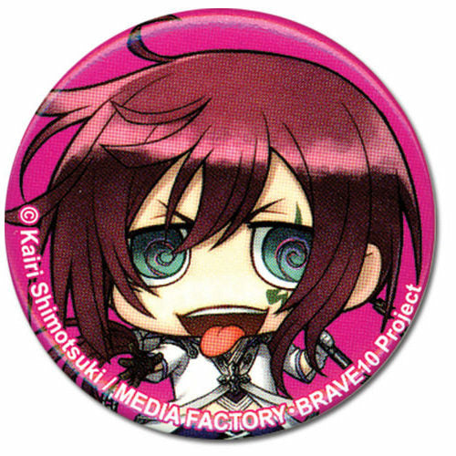 Brave 10 Kamanosuke 1.25 Inch Button