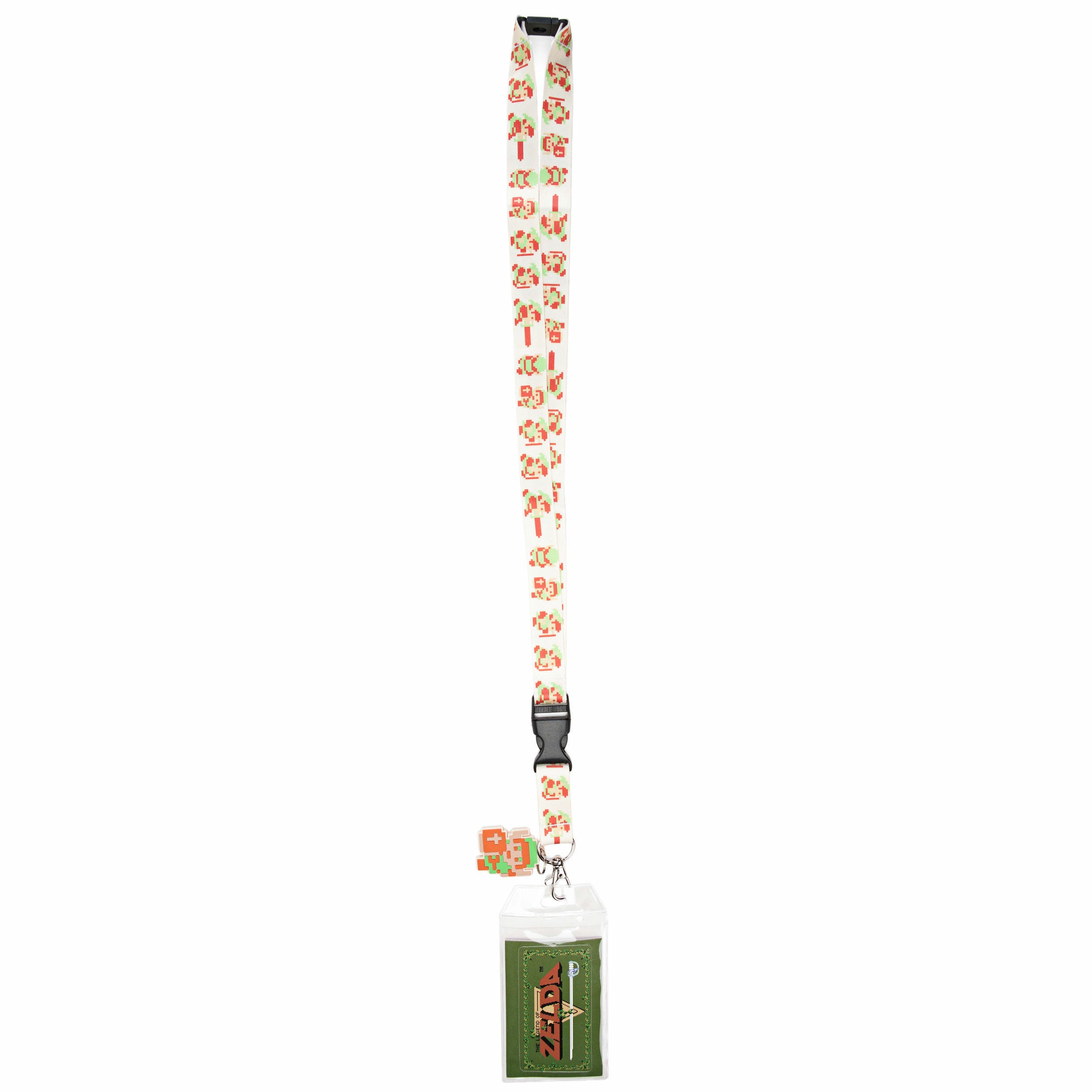 The Legend of Zelda Pixel Art Charm Lanyard