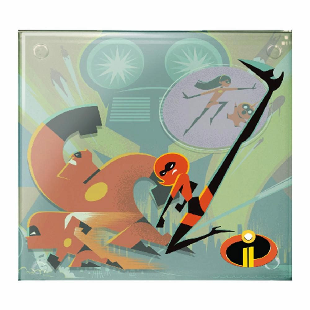 Incredibles 2 Stacking Glass Coasters 4-Piece Set