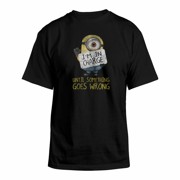 Despicable Me 2 Until Something Goes Wrong Mens Black T-Shirt