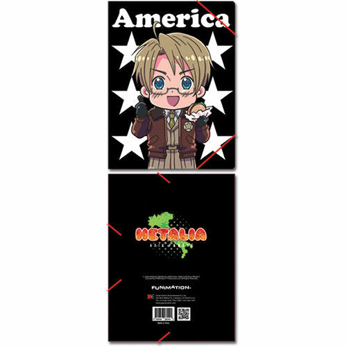 Hetalia American Elastic Band Document File Folder