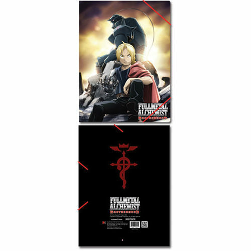 Full Metal Alchemist Brotherhood Group Elastic Band Document Folder