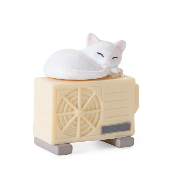 Neko Home Position Vol. 2 White Cat on Air Conditioner Mini Figure
