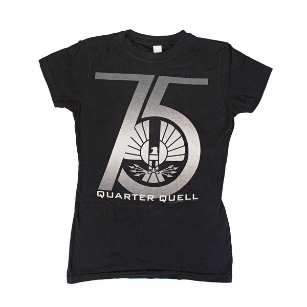 The Hunger Games 2: Catching Fire 75th Quarter Quell Juniors Black T-Shirt