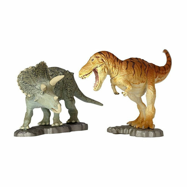 MiniQ 002 Confrontation of the Cretaceous! Tyrannosaurus vs. Triceratops Figures