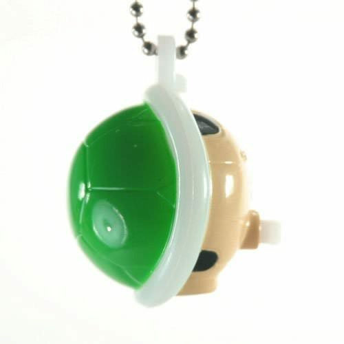 WII Mario Light-Up Keychain - Green Turtle Shell (1 Figure)