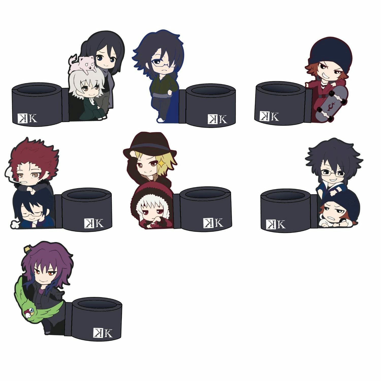 K Missing Kings Niitengomu! Chara Marker K PVC Trading Charm (1 Blind Box)