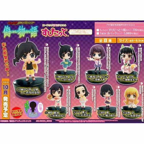 Nisemonogatari Speaker Mascot PVC Trading Figures (1 Random Blind Box)