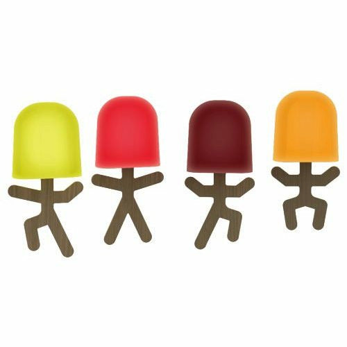 Mustard Lollypop Men Ice Mold