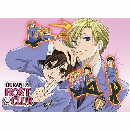 Ouran High School Host Club Group Wall Scroll