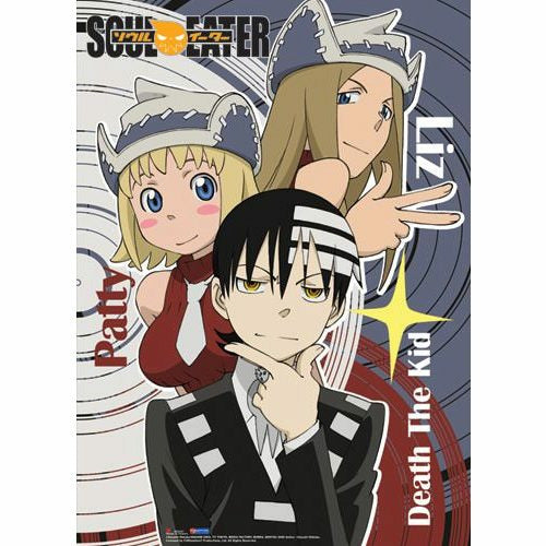 Soul Eater Death The Kid Liz and Patti Wall Scroll